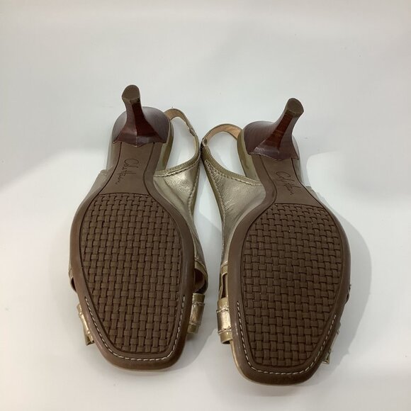 Cole Haan Golden Slingback Heels - Picture 8 of 8